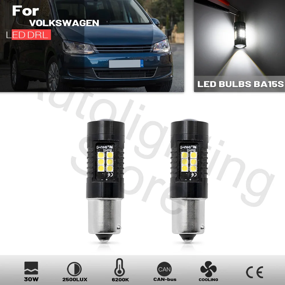 2 Pezzi Xenon Bianco P13W Canbus Nessun Errore Lampadine A Led Per Audi A4 B8 Nonfl (2008-2012) Luce Di Marcia Diurna Drl Lampada