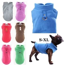 Флисовый жилет для собак Winyer Puppy, жгут, куртка, бульдог, Йоркский мопс, дракон, Бигль, пудель, 7 цветов, одежда для маленьких собак, зимняя куртка для собак