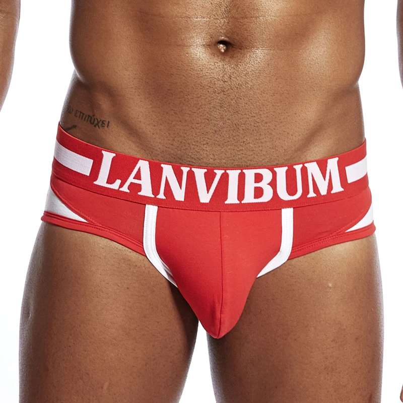 LANVIBUM Мужское нижнее белье бандаж сексуальный хлопок пэчворк jock ремни мужские s