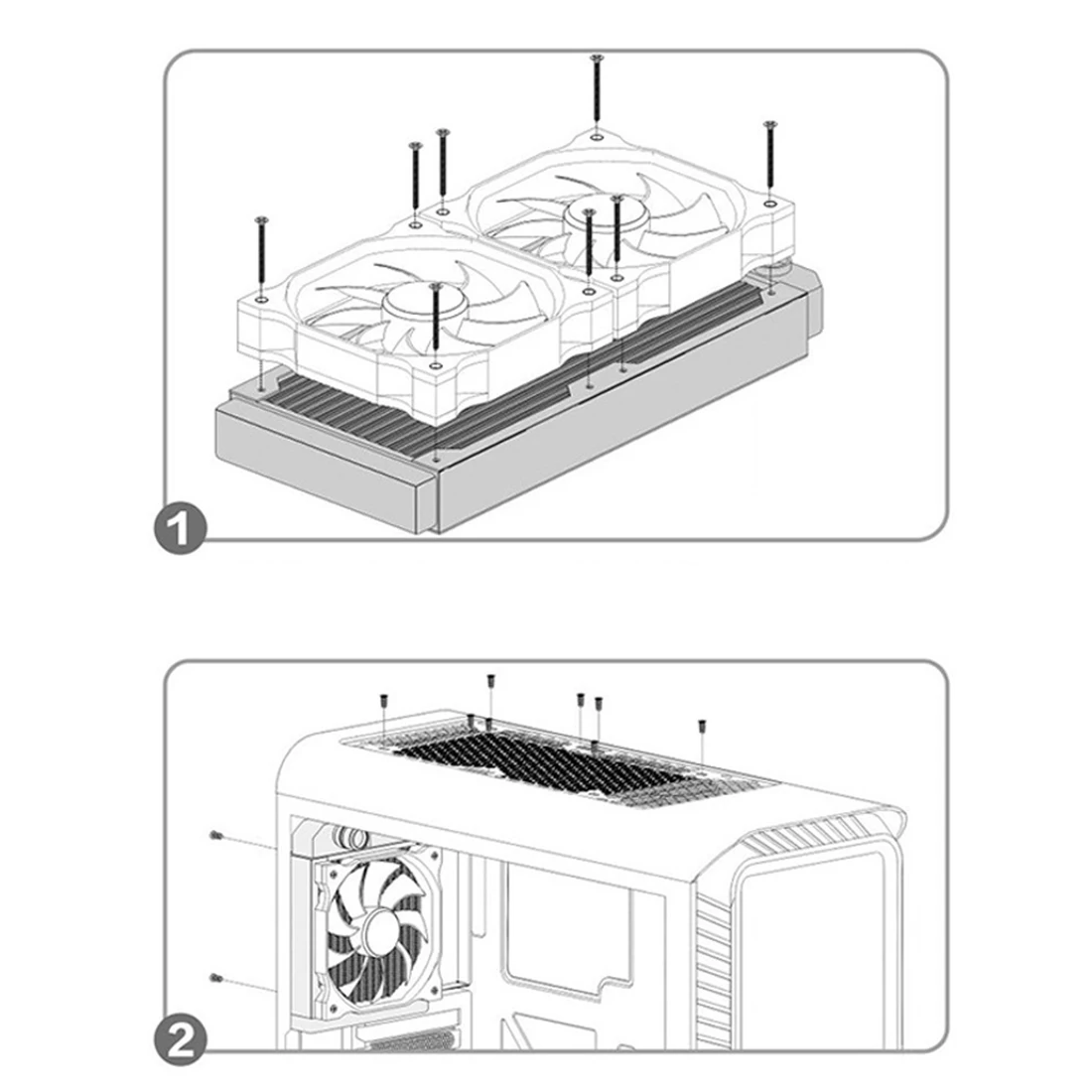 Radiador de Água Refrigerador de Refrigeração Dissipador de Calor Trocador de Água Fresco para Computador para Crianças-preto 360mm de Alumínio Computador Sistema Branco 15 de água sistema fresco para computador para crianças-preto branco
