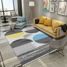 Современный и сокращенный ковер для гостиной скандинавские ins геометрический дизайнерский коврик для домашнего рынка