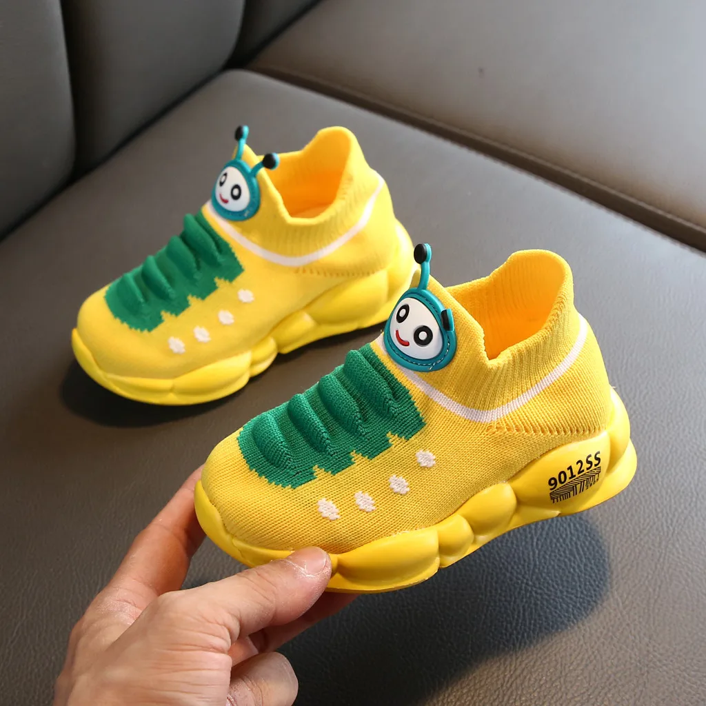 

Oeak Children's Sports Stretch Mesh Breathable Net Shoes 2020 Spring And Autumn New Flying Running Big Kids Sneakers