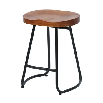 

55cm Pub Bar Stool Classic Backless Barstool Vintage Rustic Design Kitchen Wooden Stool Industrial Style Home Furniture