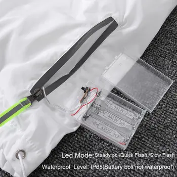 

LED LED Party Clothes Colorful Glowing Flashing Lights Sleevelss Casual Hooded Pockets Vest Jacket Coat Costumes Set Halloween