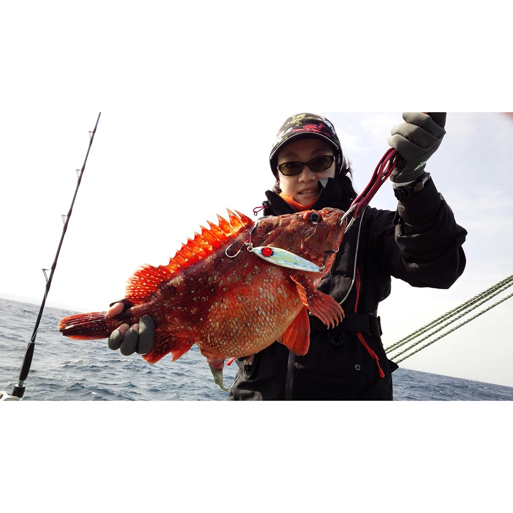 CASTFUN Artificial Baits Jigging Lure Jack Eye Slow 120g 150g 200g 1pc Slow Jigging Lure Fishing Jigs Metal Jigs