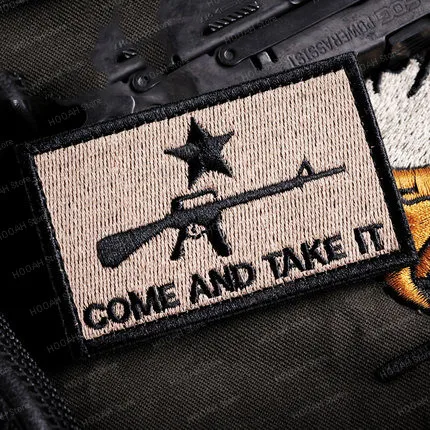 Kalashnikov Classic Tactical Embroidered Patch - I Love AK Design