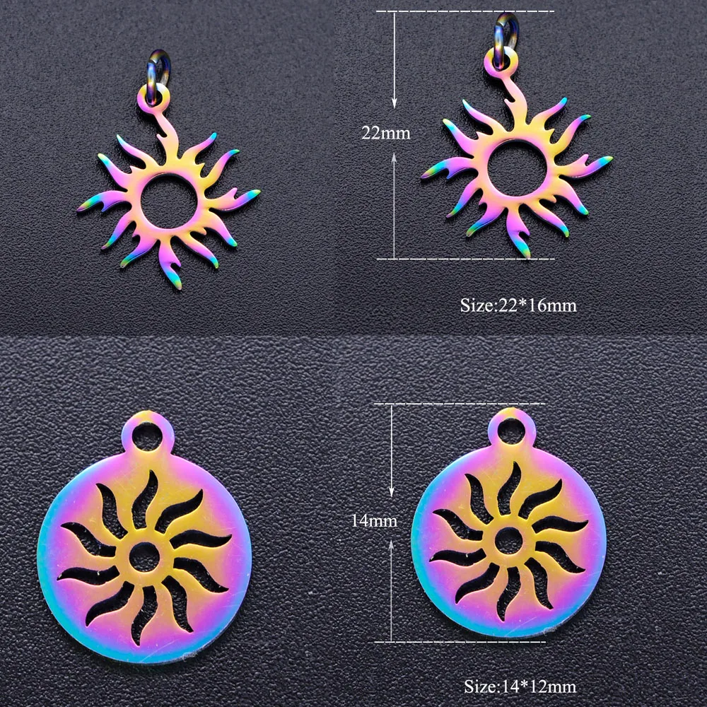 Подвеска солнце из нержавеющей стали 30 шт./лот 100%|Шармы| |
