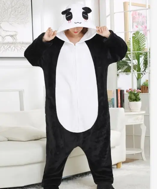 Lindo Panda Kigurumi Pijamas oso Onesies adultos dobles Pijamas de de una sola pieza hombres mujeres Halloween disfraz Cosplay _ - AliExpress Mobile