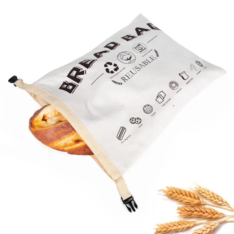 Organic Cotton Bread Bag Reusable Bread Bag Pure Cotton Bread Bag Bread