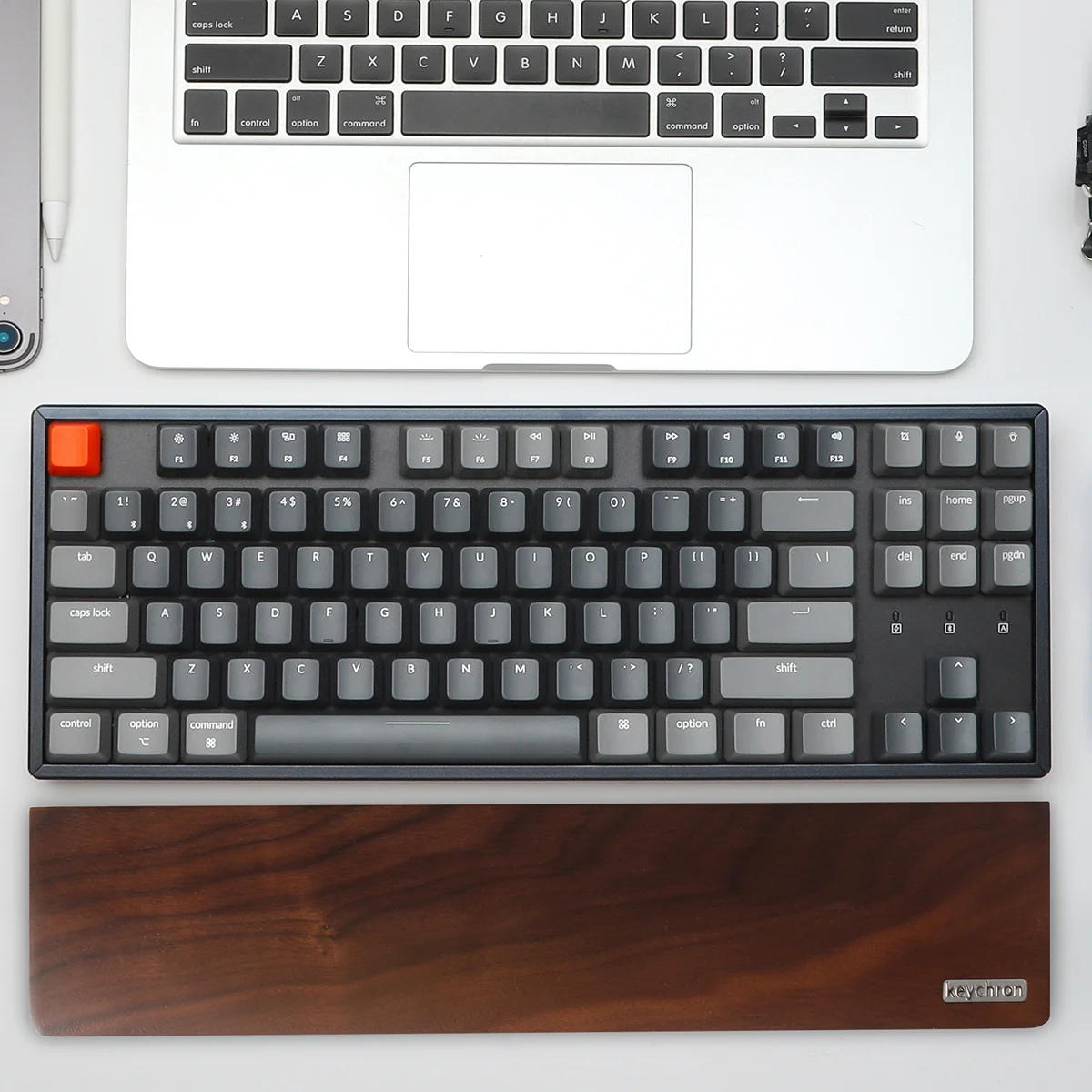 Keychron K8 Wooden Palm Rest for K8 Bluetooth Mechanical Keyboard|Keyboards| - AliExpress