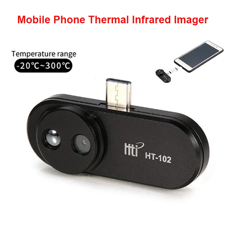^*Best Offers HT-102 Thermometer External Mobile Phone Thermal Infrared Camera Infrared Thermometer Android Camera OTG Phone Function For HVAC ^*Best Offers HT-102 Thermometer External Mobile Phone Thermal Infrared Camera Infrared Thermometer Android Camera OTG Phone Function For HVAC