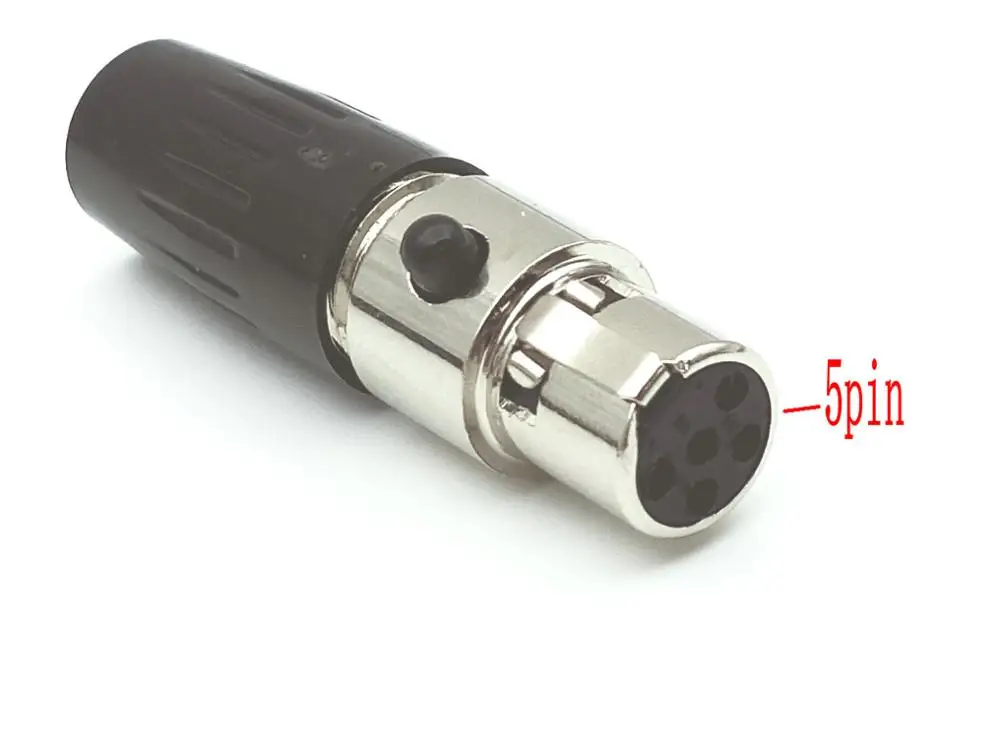 10 шт. Mini XLR Женский 3pin 4pin 5pin 6pin Аудио Микрофон Разъем