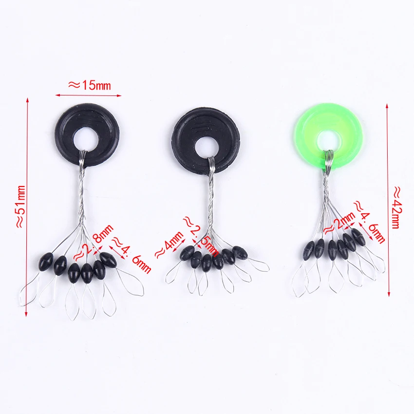 60PCS/10 Group S M L Black Rubber Oval Stopper Float Fishing Bobber Float For Sea Carp Fly Fishing Accessories 60PCS/10 Group S M L Black Rubber Oval Stopper Float Fishing Bobber Float For Sea Carp Fly Fishing Accessories