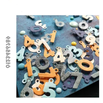 

Crazyclown Chain Number Metal Cutting Dies for Scrapbooking/Photo Album Decorative Embossing Handcraft Die Cutting Template