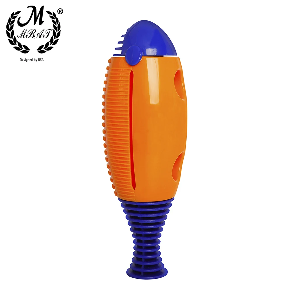 M MBAT Plastic Wooden Fish Clapper Toddler Musical Toys Colorful ABS Eco-friendly Plastic Children's Early Learning Tools