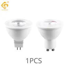 Лампа GU10 Светодиодный лампа 6 Вт 12 в источник питания 85-265V MR16 12V Светодиодный прожектор натуральный холодный теплый белый Bombillas lampada 24 градусов пятно лампы домашние тапочки