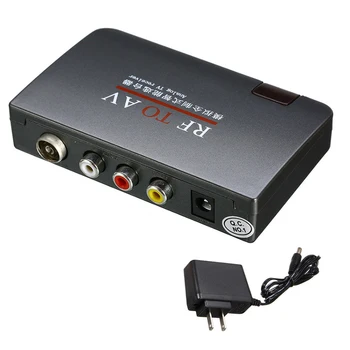 

TV Receiver Easy Operation RF To AV Remote Control Converter Analog Modulator Efficient Home Use Stable Signal