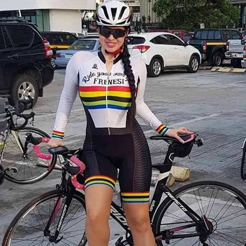 Костюм для триатлона Frenesi colombia, Ropa ciclismo, комплект для велоспорта, женский, для велоспорта, короткий, Джерси, облегающий костюм, комбинезон, Майо, для велоспорта - Цвет: suits
