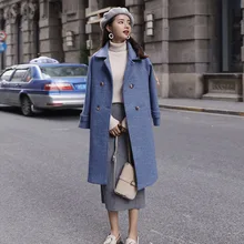 VogorSean зимние женские шерстяные пальто куртки Альпака Высокое качество модные повседневные женские пальто Alpacas синий/розовый/зеленый