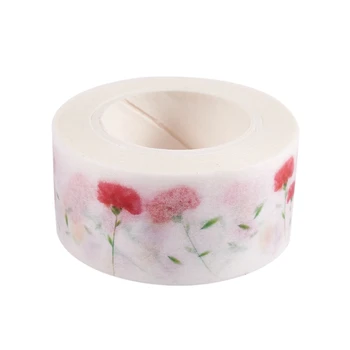 

Flower Washi Tape 10M Auto Decorative Art Adhesive Sticky Paper DIY style: Carnations