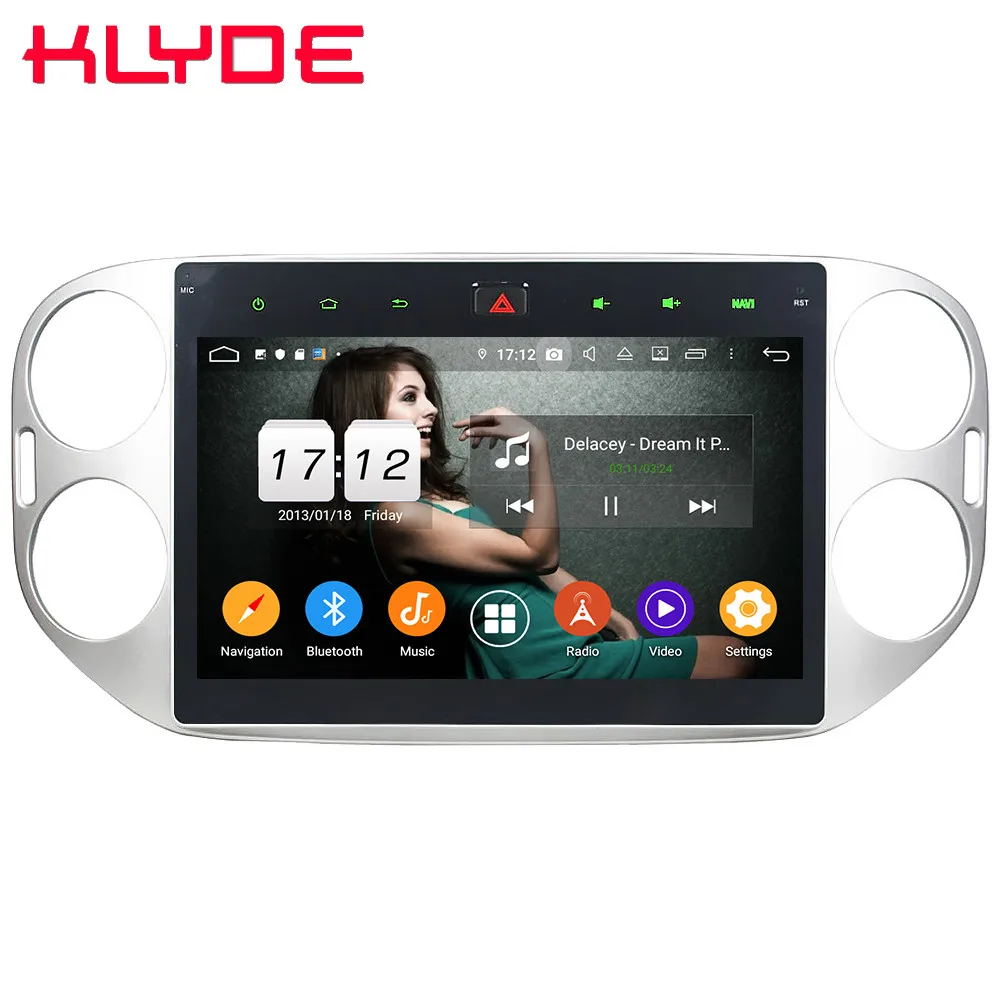 Klyde 10," ips 4G Android 9 Восьмиядерный 4 Гб ОЗУ 64 Гб ПЗУ DSP BT автомобильный DVD мультимедийный плеер стерео для Volkswagen Tiguan 2012
