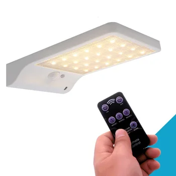 

Upgraded 48 leds Solar Light Color Adjustable With Controller Three Modes Waterproof Lamp Lights For Outdoor Garden Wall Street