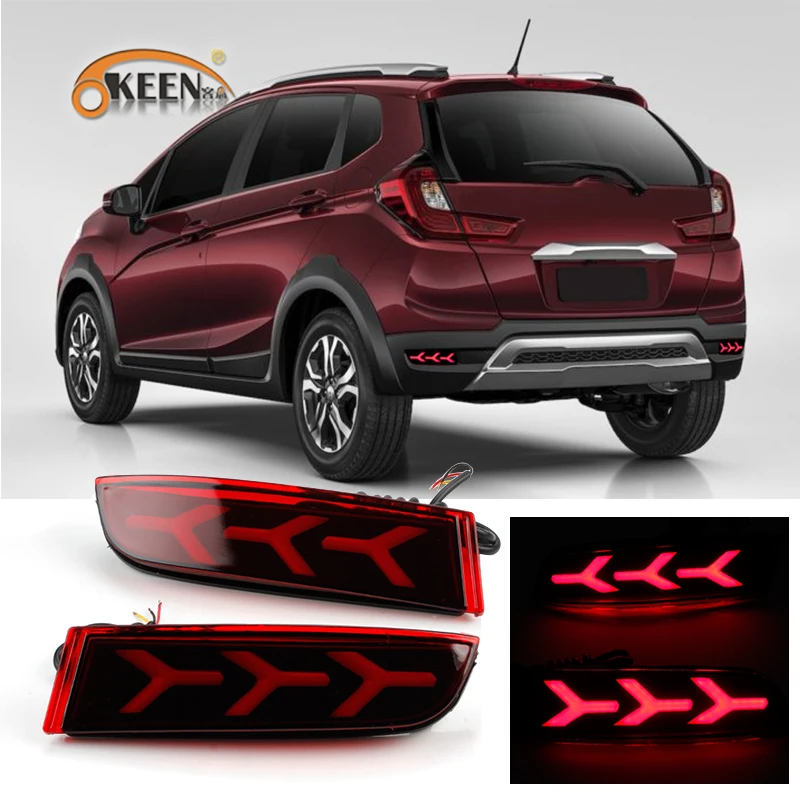 1 Светодиодный отражатель заднего бампера для Honda WRV WR V 2017 2018 стоп светильник