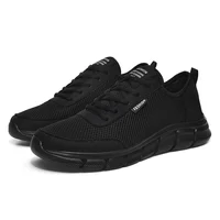 Fashion Men's Sneaker Breathable Running Shoes Non Slip Casual Lightweight Outdoor Sport Jogging Footwear Black Large Size 47 1