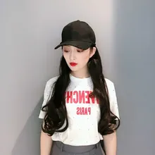 Мягкая хлопковая шляпа для девочек с париком многофункциональная женская уличная Декор путешествия бейсболка