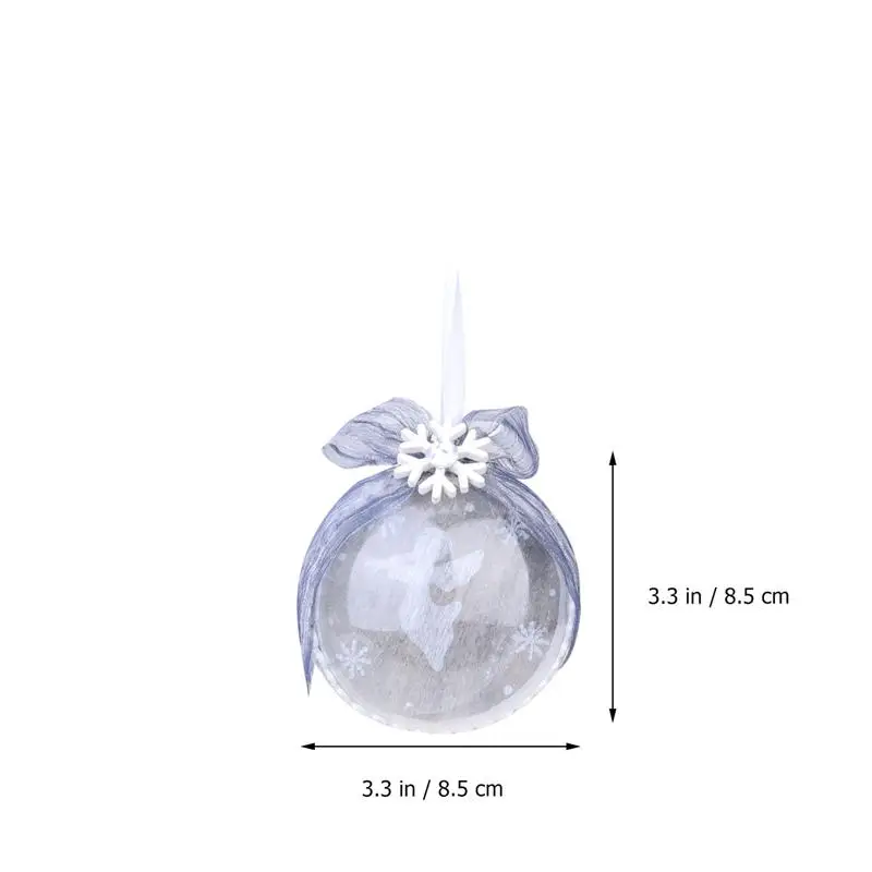 1PCS-8.5CM Украшение для рождественской елки, Рождественский шар, дисплей, украшение, сверкающие рождественские безделушки для рождественской вечеринки - Цвет: 1PCS-8.5CM