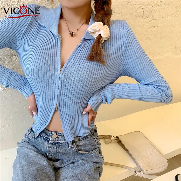 VICONE Han edition Instagram пикантная сцена стрельба двусторонняя молния поло с длинными