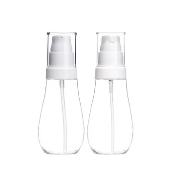

2pcs Travel Empty Bottle (1 Spray Bottle +1 Lotion Bottle ) Spray Refillable Perfume Empty Bottle Clean Cloth 80ml