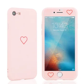

Tempered Glass Screen Protector Hybrid Case for IPhone SE 2020 11 Pro X Xr Xs Max 8 7 6S 6 Plus Cute Silicone Soft TPU Cover