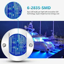 

Blue Lights Stern Boat Waterproof 12V DC 2X Accessories Courtesy Deck LED