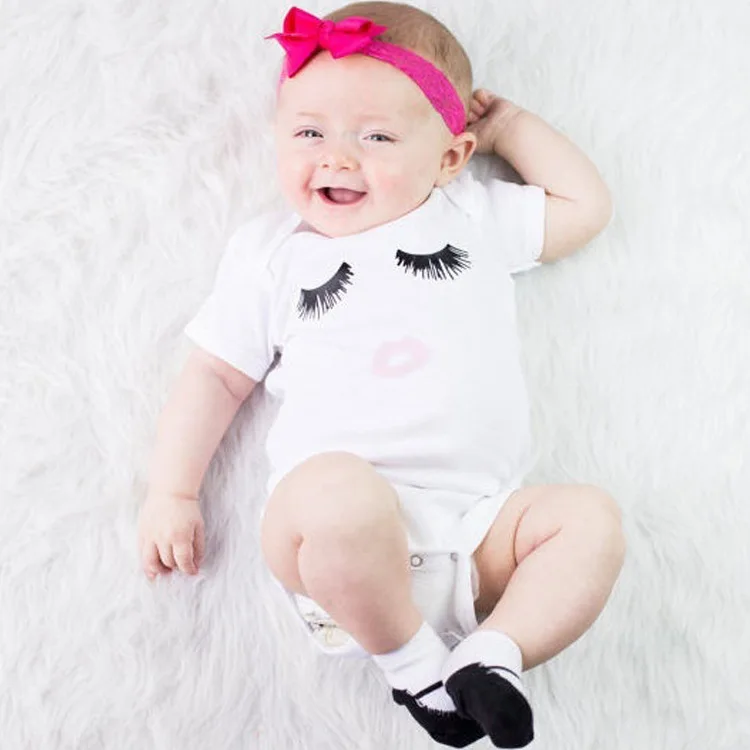 

2018 New Style Creative Baby Printed Fashion Western Style Loose-Fit Hot Selling Baby Onesie