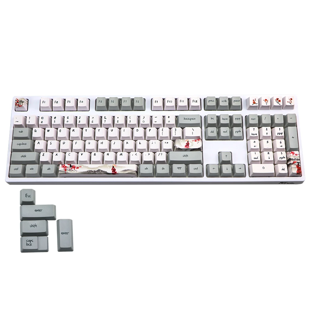 Dye Sub Keycap PBT Keycaps Set Mechanische Toetsenbord keycap Voor for GH60 RK61/Annie /poker/GK61dz60 TKL87 104 oem Profile Dye Sub Keycap PBT Keycaps Set Mechanische Toetsenbord keycap Voor for GH60 RK61/Annie /poker/GK61dz60 TKL87 104 oem Profile