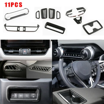 

11pcs Decoration Covers Carbon Fiber Style Car Cover Trim Decor Tool Parts
