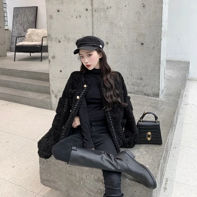 Модные элегантные женские пальто зимняя теплая ветровка Harajuku толстые из