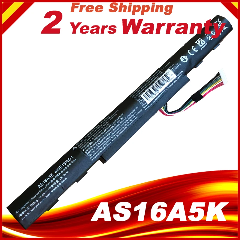 Новая батарея для ноутбука acer AS16A5K AS16A7K AS16A8K Aspire E15 E5-475G 523G 553G 573G 575G 774G E5-575 E5-575-59QB Series