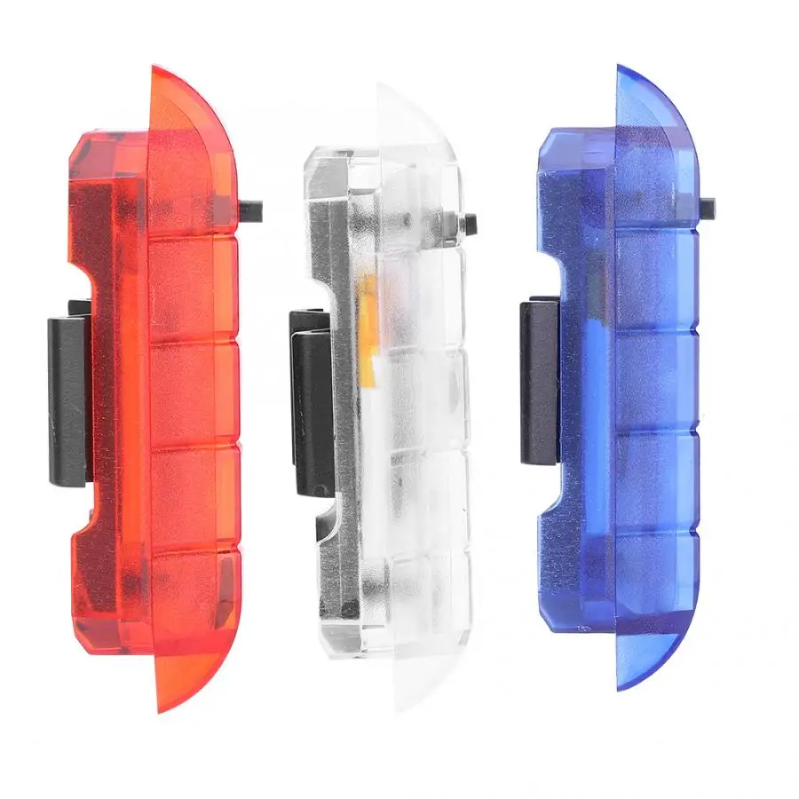 Фара USB перезаряжаемая 5LED велосипедный задний фонарь 4 режима встроенный