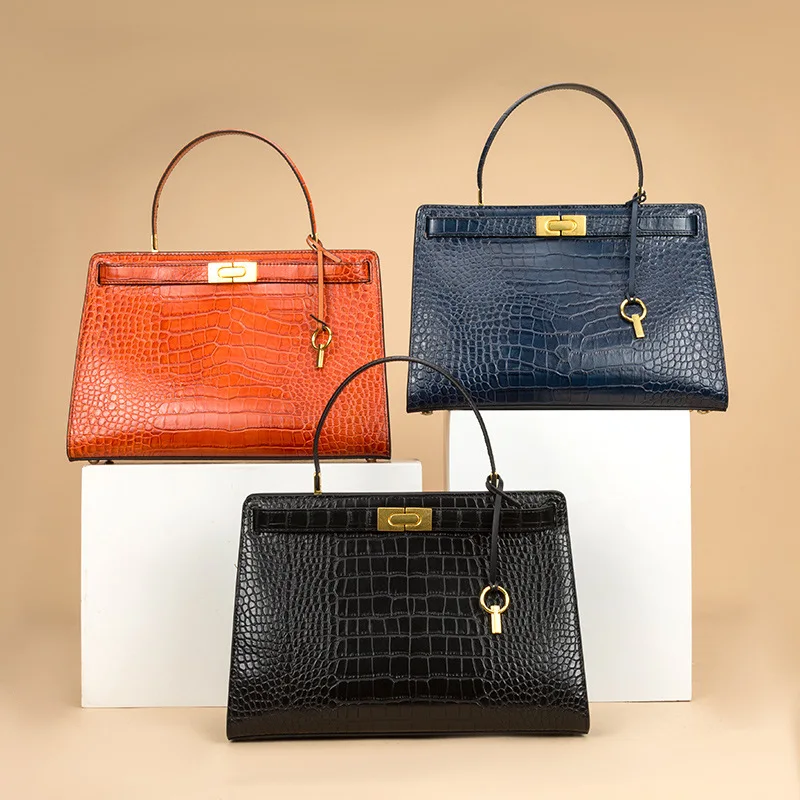 

Hot Selling Leather Bag WOMEN'S Fashion Handbag 2019 New Style Europe And America Women's Platinum Handbag