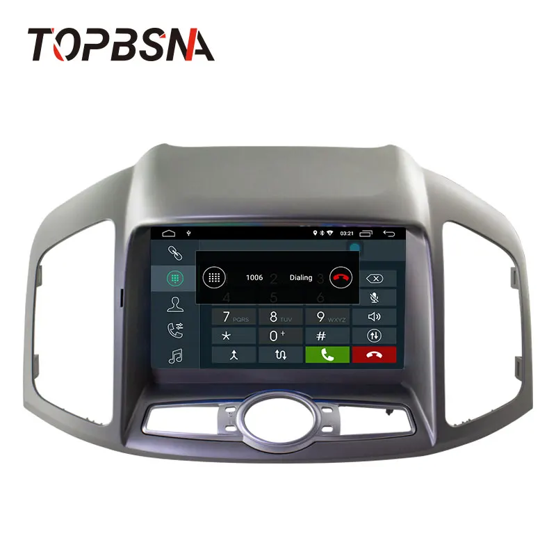 Discount TOPBSNA 1 Din Android 9.0 Car DVD Player For Chevrolet Captiva Epica 2012-2015 GPS Navigation Car Stereo Mirror-link RDS WIFI CD 3