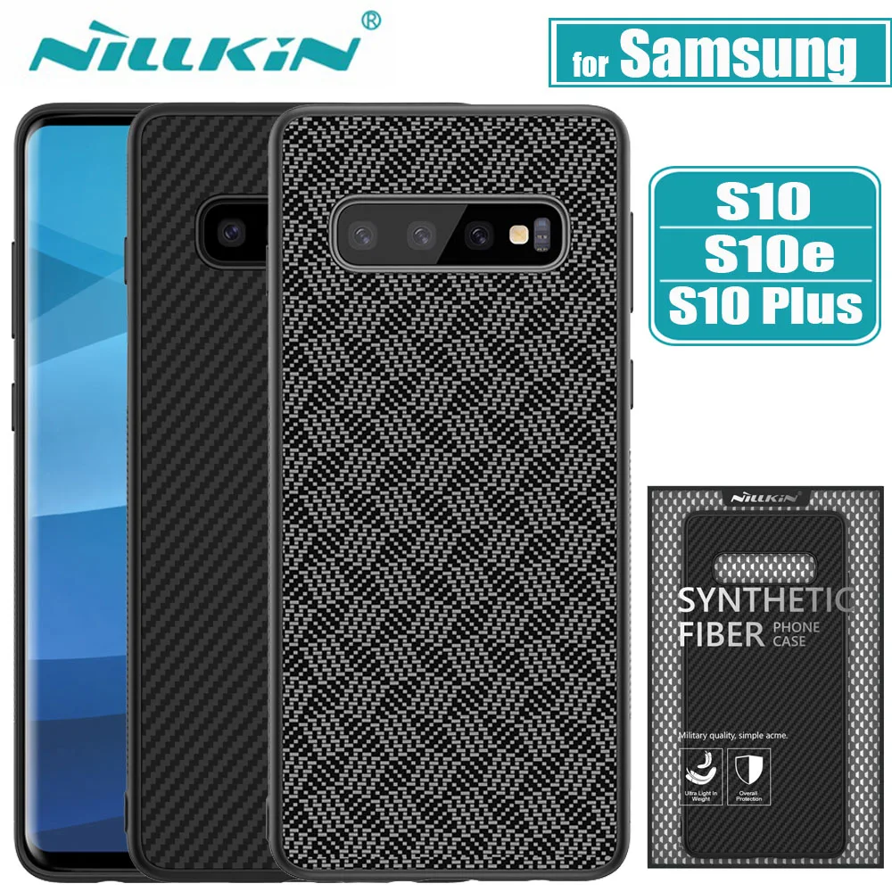 

Nilkin for Samsung Galaxy S10 Plus S10E Case Cover Nillkin Aramid Carbon Fiber Hard Plastic Back Case for Samsung S10 Lite Capa