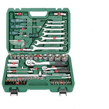 Cheap 82-in-1 Combination Repairing Kit Handtool Set For Car Auto Motorcycles Generator Engine Tyre Socket Hand Tool