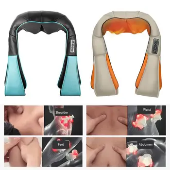 

Shoulder Body Massager Multifunctional U Shape Shawl Household Heated Kneading Electrical Shiatsu Body Back Neck Gift Instrument