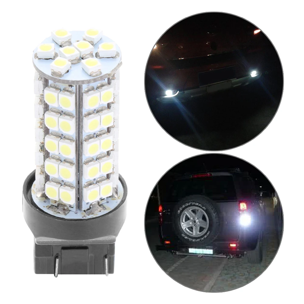 1 шт. 3157 68 SMD Автомобильный светодиодный стоп светильник лампы 6000K белый запасной