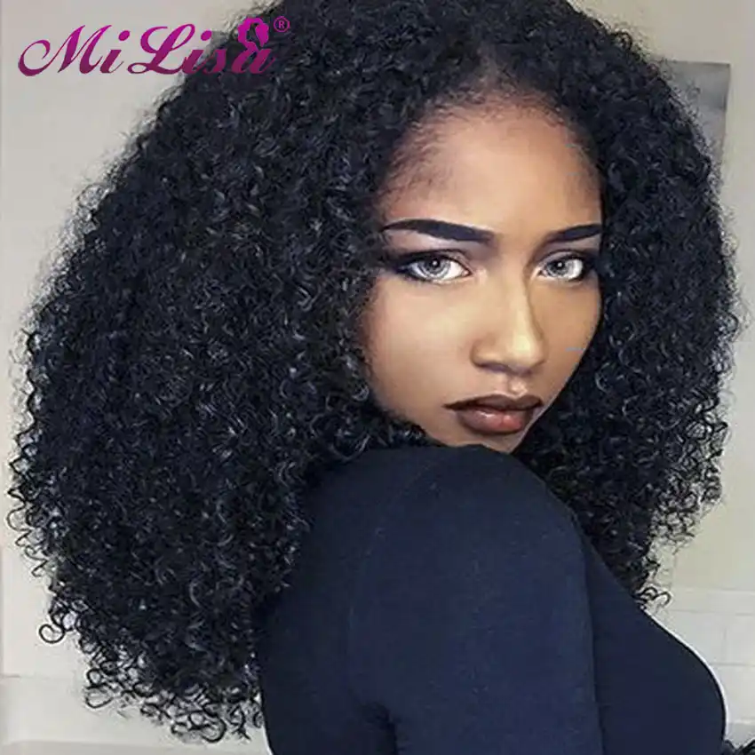 Afro Kinky Curly Clip In Human Hair Extensions Brazilian Clip Ins