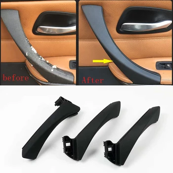 

Car Inner Handle Interior Door Panel Pull Trim Cover Gray Beige Black left Right For BMW 3 series E90 E91 316 318 320 325 328
