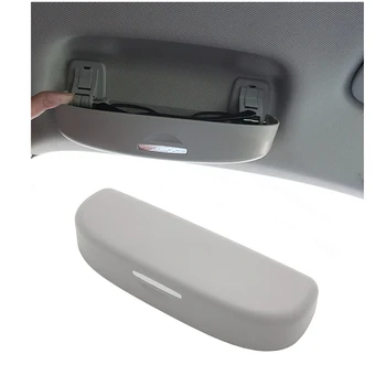 

Car Glasses Case Sunglasses Holder Storage Box for Audi A4 B8 B9 A3 8V 8P S3 A5 A6 C6 A7 Q3 Q5 Q7 Accessories Interior Grey