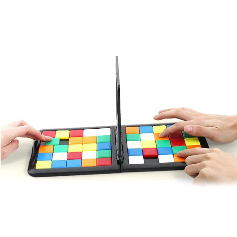  Colorful Puzzle Cube 3D Puzzle Race Cube Board Running Game Kids Adults Interesting Table Game Educ